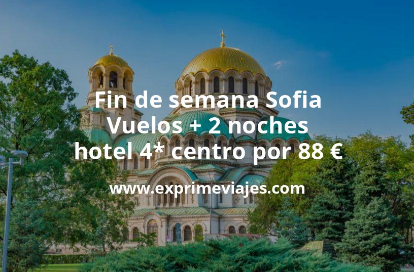 🇧🇬 Fin de semana en Sofia: Vuelos + 2 noches hotel 4* centro por 88 euros