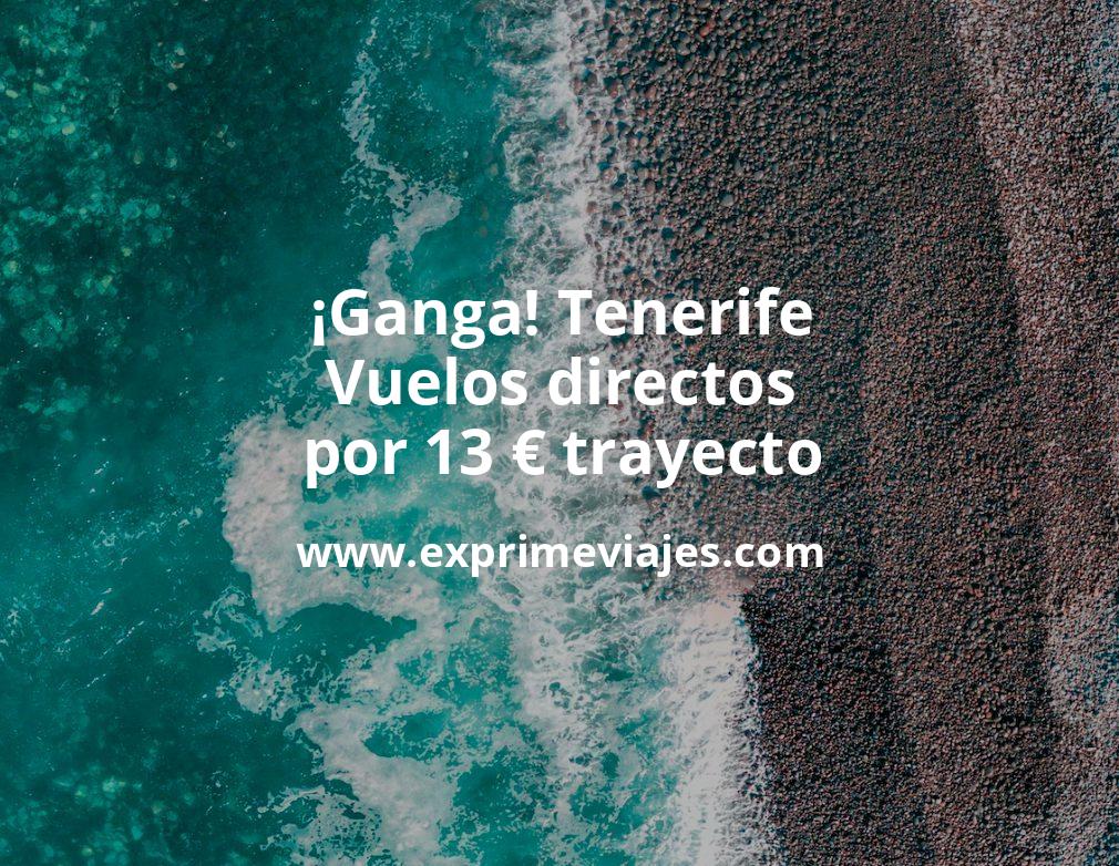 🇪🇸 Tenerife: Vuelos directos por 13 euros trayecto