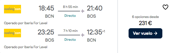 ¡Brutal! Boston: Vuelos directos + 5 noches centro por 476 euros