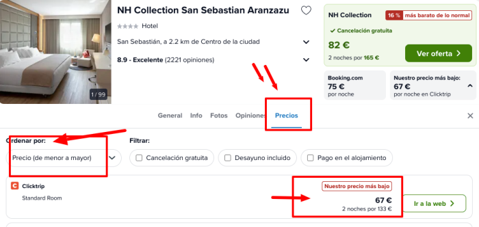 ¡Lujazo! San Sebastián en Navidad: NH Collection 4* por 33 € p.p/noche