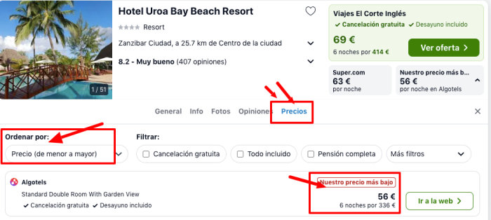 ¡Brutal! Zanzibar: Vuelos + 6 noches resort 4* en la playa con desayuno por 693 euros