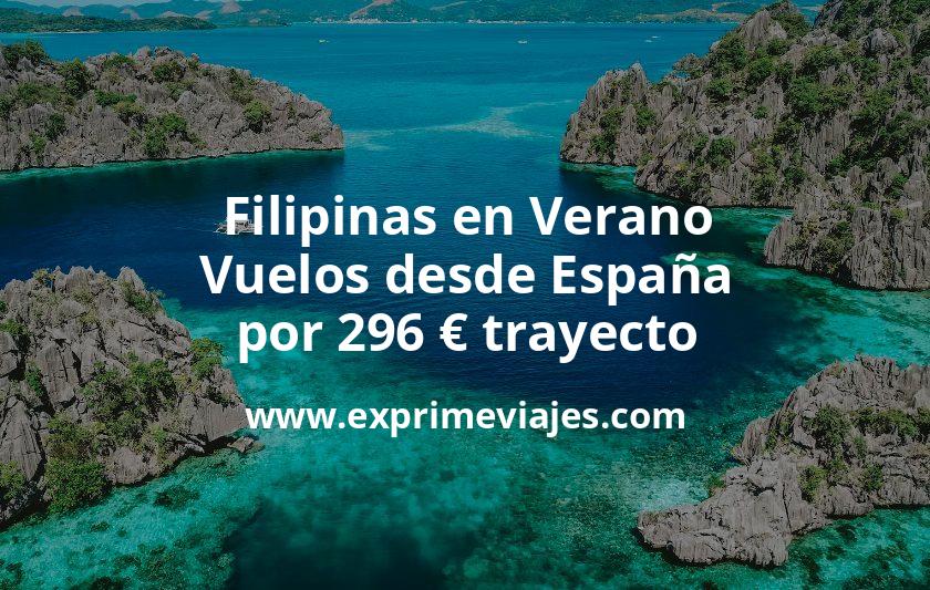 🇵🇭 Filipinas en Verano: Vuelos desde España por 296 euros trayecto