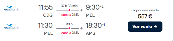 ¡Brutal! Australia a mitad de precio: Vuelos a Melbourne por 278 € trayecto
