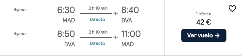 comprar vuelos baratos de madrid a parís