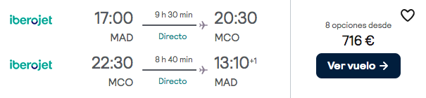 ¡Brutal! Agosto DisneyWorld Orlando: Vuelos directos + 7 noches por 842 euros
