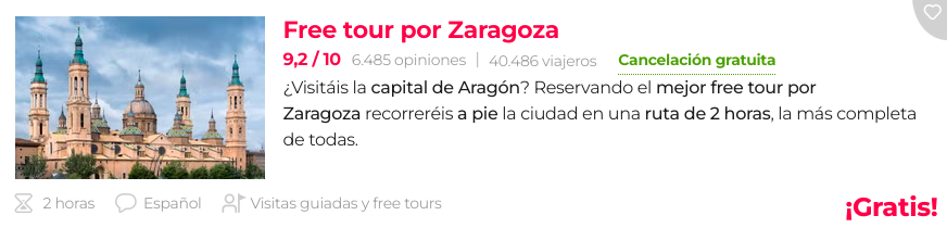 Fin de semana de Lujo Zaragoza: Hotel 5* + Tour por 41 € p.p/noche