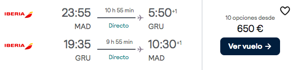 ¡Wow! Brasil en Agosto: Vuelos directos de Ibera a Sao Paulo por 325 euros trayecto ¡Wow! Brasil en Agosto: Vuelos directos de Ibera a Sao Paulo por 325 euros trayecto