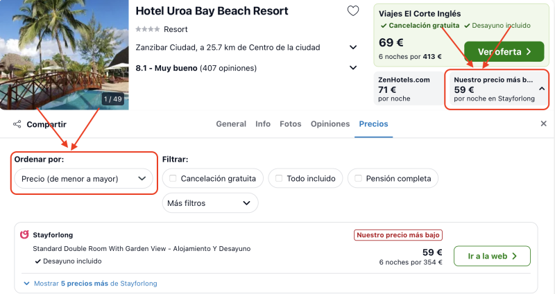 ¡Brutal! Zanzibar: Vuelos + 7 noches resort 4* en la playa con desayuno por 739 euros