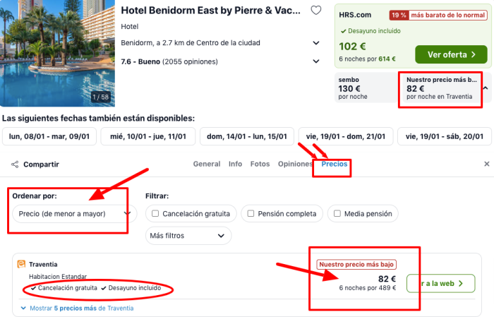¡Ofertón! Agosto Benidorm: Hotel 4* con desayuno y cancelación por 41 € p.p/noche