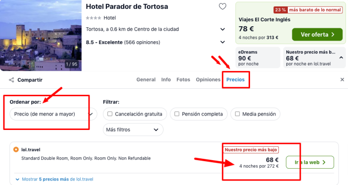 ¡Ganga! Verano en el Delta del Ebro: Parador Castillo 4* por 34 € p.p/noche