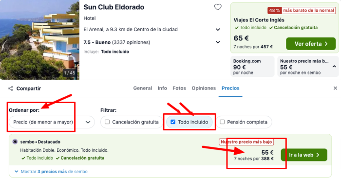 ¡Brutal! Primavera en Mallorca: Hotel frente al mar TODO INCLUIDO por 27 € p.p/noche