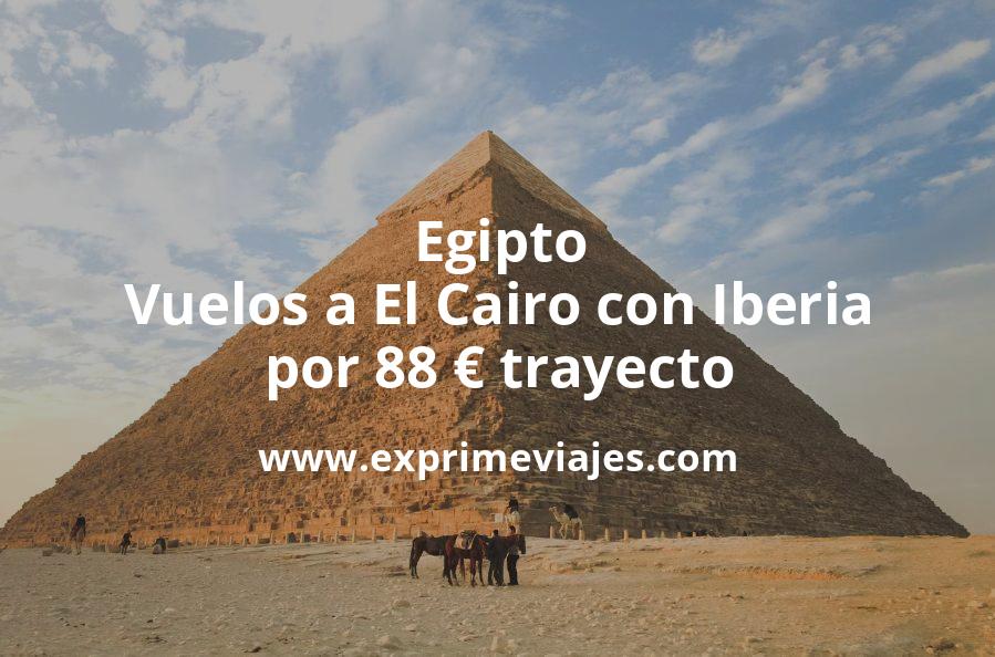 🇪🇬 Egipto: Vuelos a El Cairo con Iberia por 88 € trayecto
