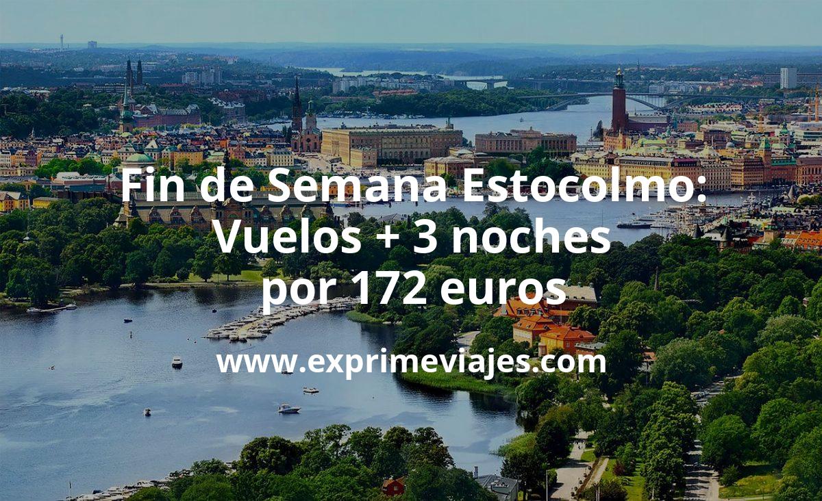 🇸🇪 Fin de semana Estocolmo: Vuelos + 3 noches por 172 euros