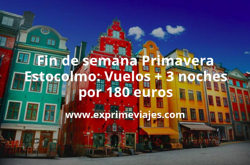 🇸🇪 Fin de semana Primavera Estocolmo: Vuelos + 3 noches hotel céntrico por 180 euros