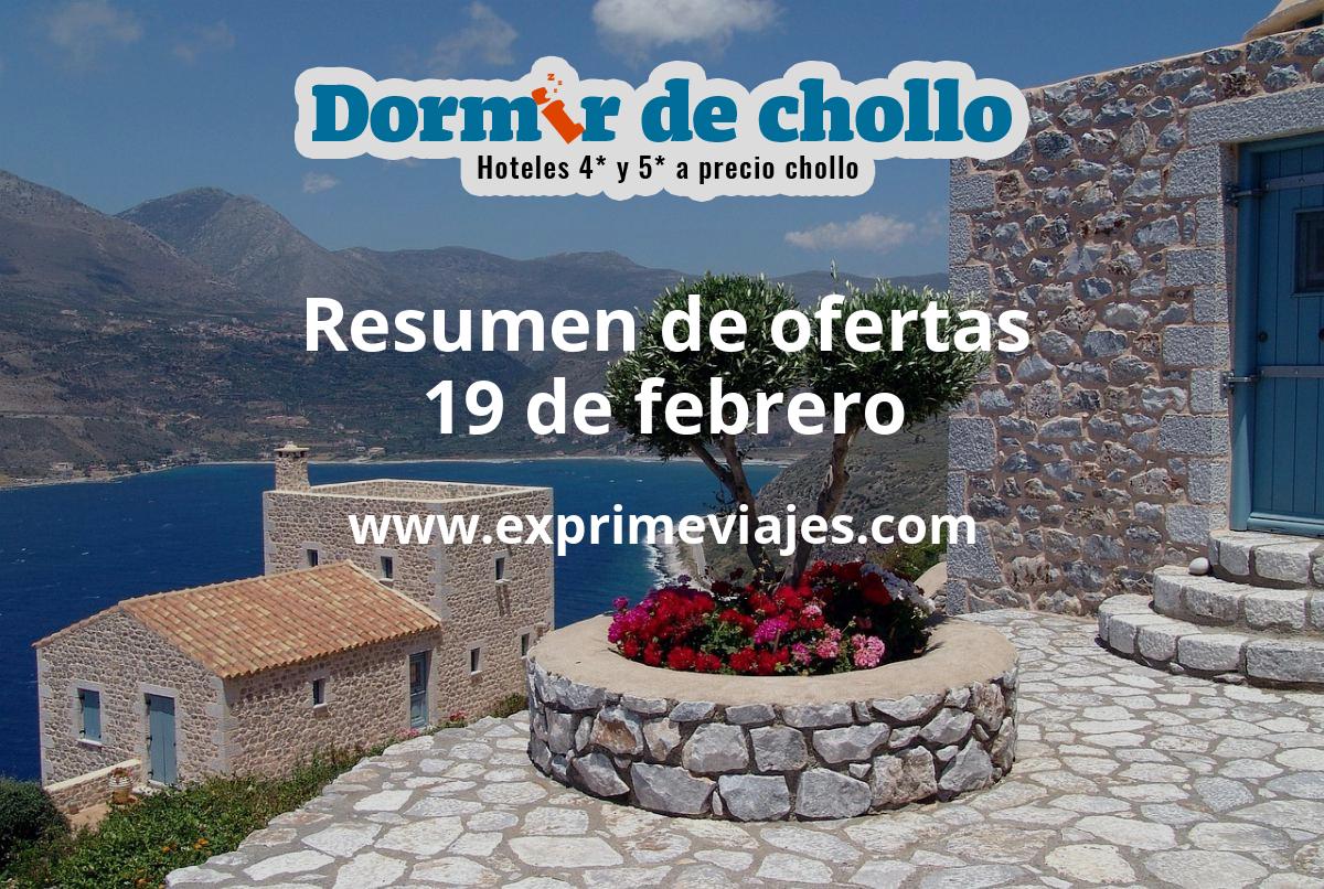 ✈️ Resumen de ofertas de Dormir de Chollo – 19 de febrero
