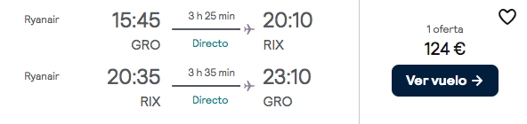 Agosto en Letonia: Vuelos directos a Riga por 62 euros trayecto