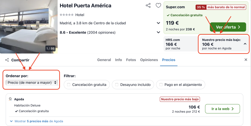 dormir barato suite hotel lujo madrid