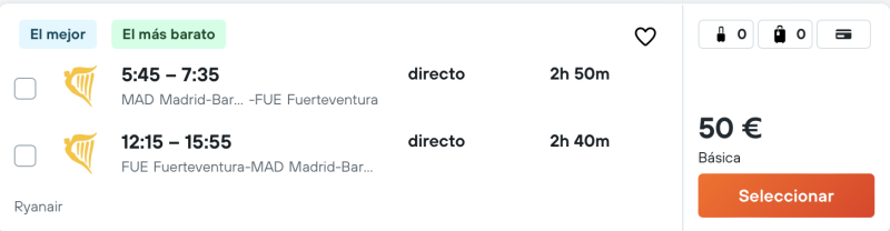 comprar vuelos baratos de madrid a fuerteventura