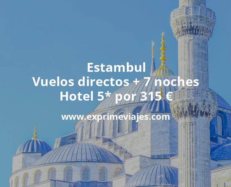 🇹🇷 Estambul: Vuelos directos + 7 noches hotel 5* por 315 euros