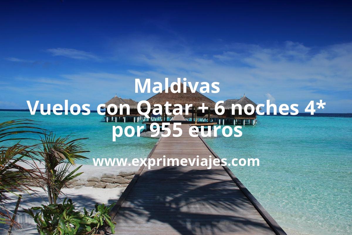 🇲🇻 Bombazo! Maldivas: Vuelos con Qatar + 6 noches hotel 4* con desayuno por 955 euros
