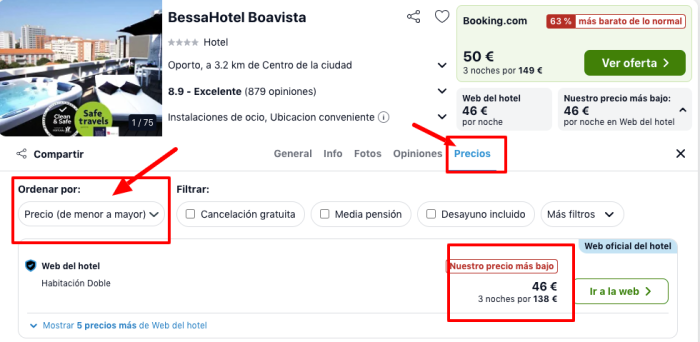 ¡Brutal! Oporto: Vuelos + 3 noches hotel 4* diseño por 102 euros