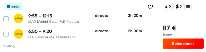 ¡Wow! Florencia: Vuelos directos por 31 euros trayecto