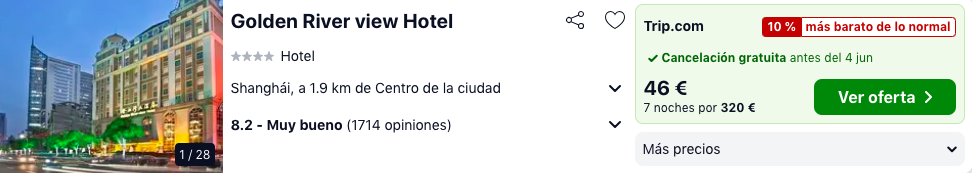 ¡Wow! Shanghai: Vuelos directos + 7 noches hotel 4* centro por 613 euros