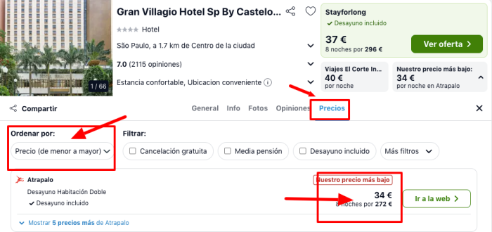 ¡Ofertón! Sao Paulo Puente Diciembre: Vuelos directos + 8 noches hotel 4* por 774 euros