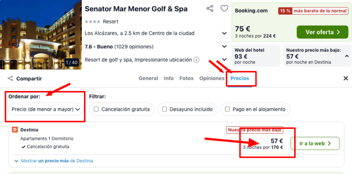¡Ganga! Semana Santa: Spa 4* Mar Menor cancelable por 27 € p.p/noche