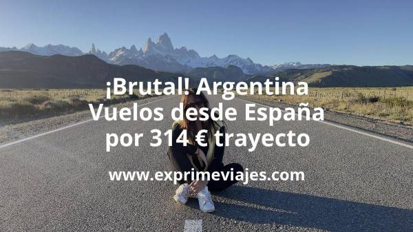 🇦🇷 Argentina: Vuelos desde España por 314 euros trayecto