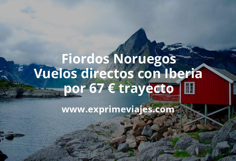 🇳🇴 Fiordos Noruegos: Vuelos directos con Iberia por 67 euros trayecto