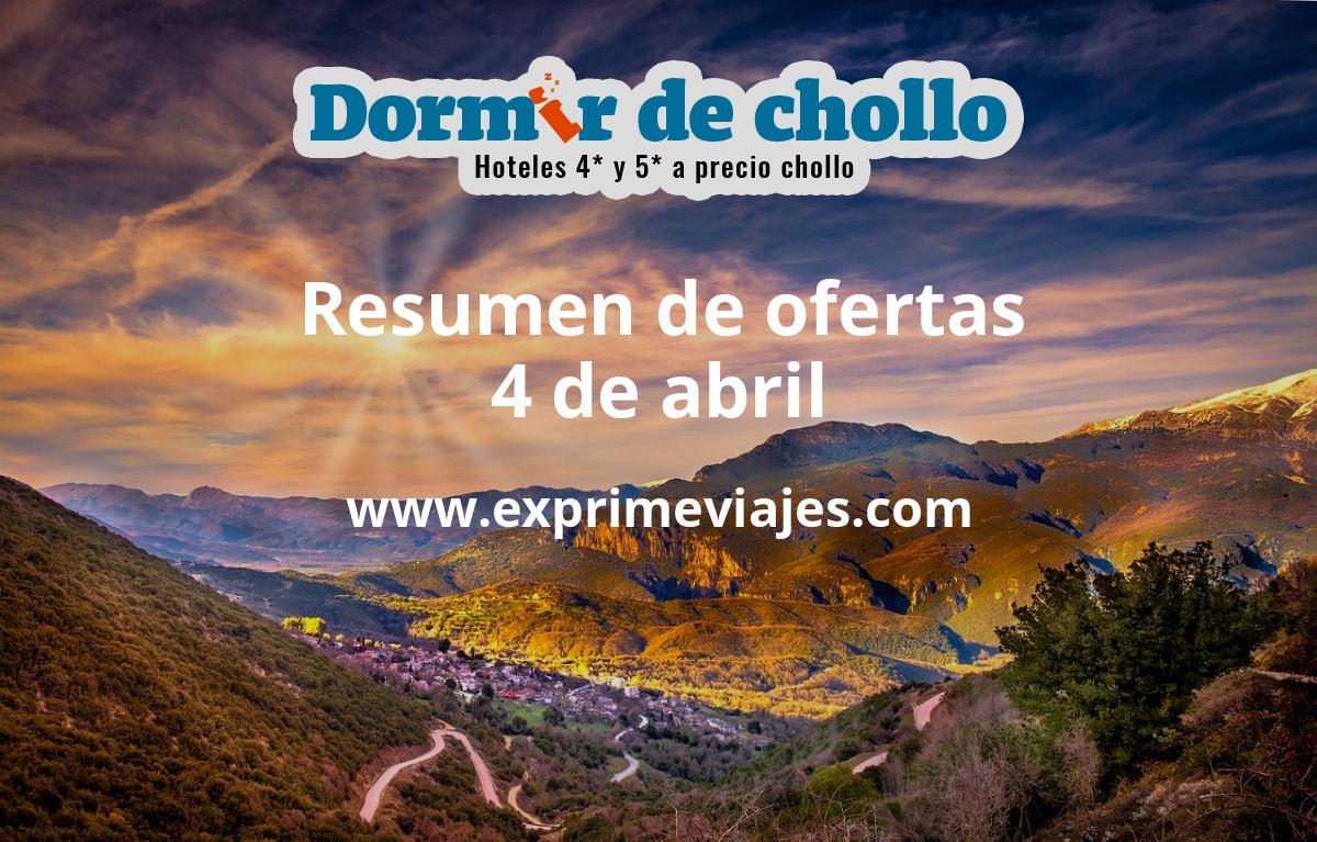 ✈️ Resumen de ofertas de Dormir de Chollo – 4 de abril