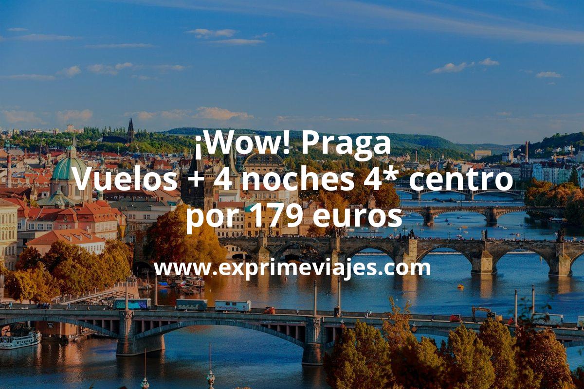 🇨🇿 Praga: Vuelos + 4 noches hotel 4* centro por 179 euros