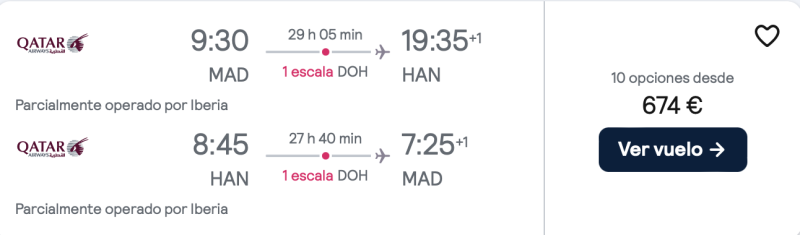 comprar vuelos baratos de madrid a vietnam en verano con Qatar Airways