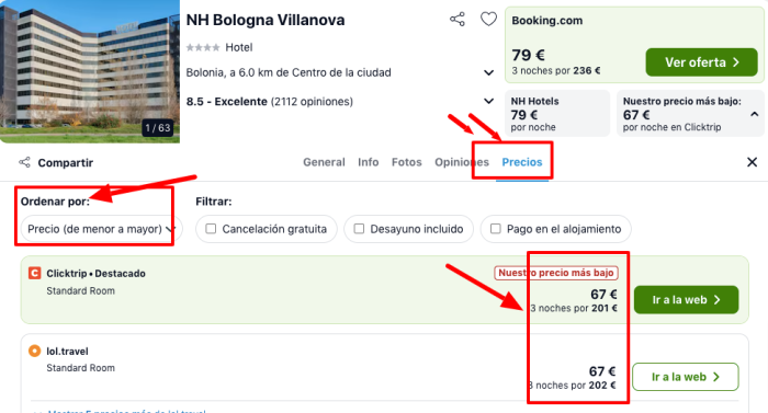¡Ofertón! Escapada a Bolonia: Vuelos + 3 noches NH 4* por 133 euros