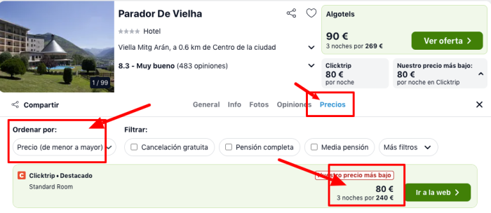 Julio en Pirineos: Parador Vielha 4* por 40 € p.p/noche