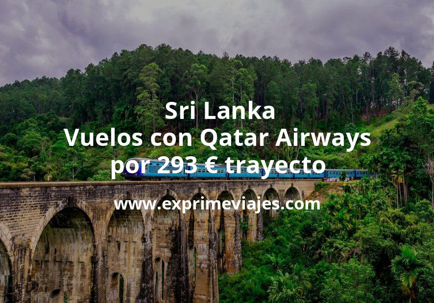 🇱🇰 Vuelos a Sri Lanka con Qatar Airways por 293 euros trayecto