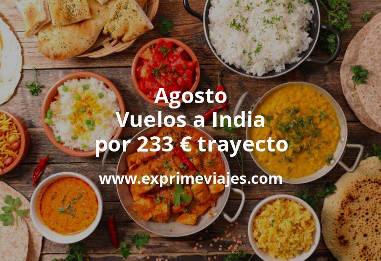 🇮🇳 India en Agosto: Vuelos por 233 euros trayecto