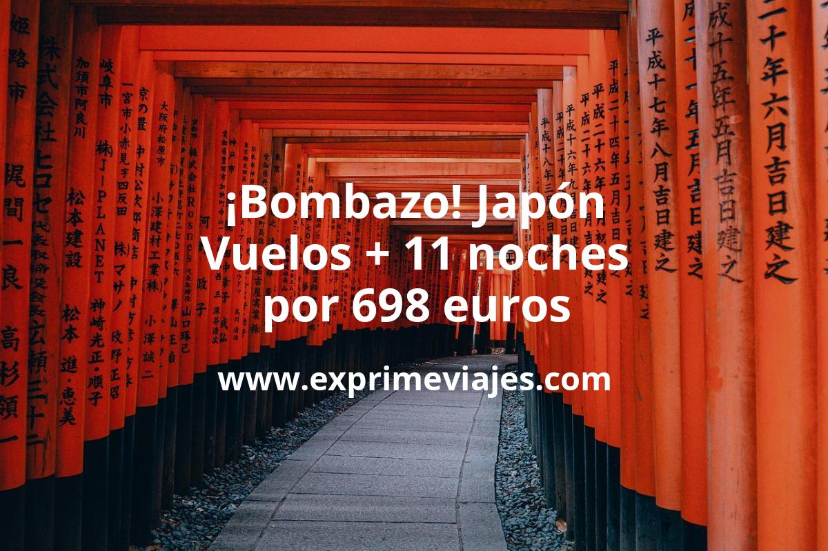 🇯🇵 Bombazo! Japón: Vuelos + 11 noches por 698 euros