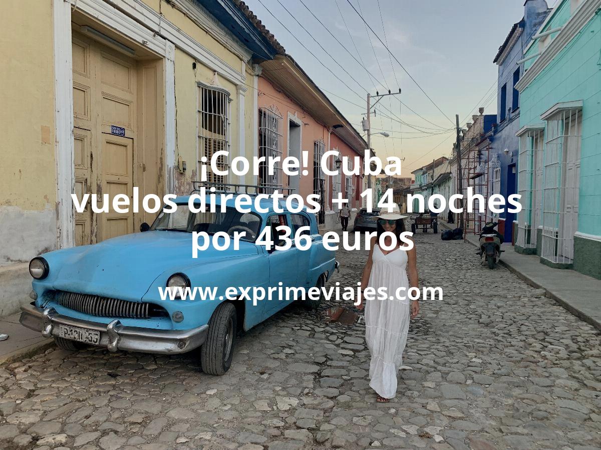 🇨🇺 Corre! Cuba: Vuelos directos + 14 noches por 436 euros