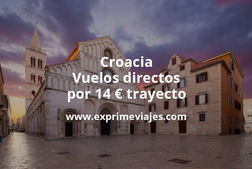 🇭🇷 Vuelos directos a Croacia por 14 euros trayecto
