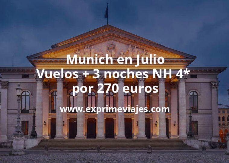 🇩🇪 Munich en Julio: Vuelos + 3 noches NH 4* por 270 euros