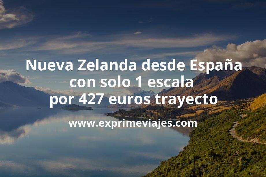 🇳🇿 Nueva Zelanda desde España con solo 1 escala por 427 euros trayecto