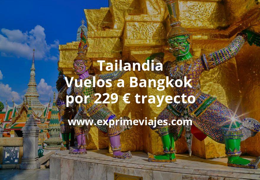 🇹🇭 Tailandia: Vuelos a Bangkok por 229 euros trayecto