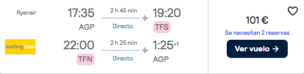 ¡Chollazo! Tenerife en Verano: Vuelos + 4 noches por 164 euros
