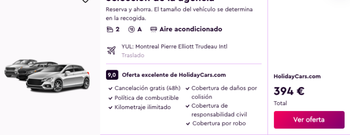 Canadá en Verano: Vuelos directos + 10 días de coche por 598 € p.p