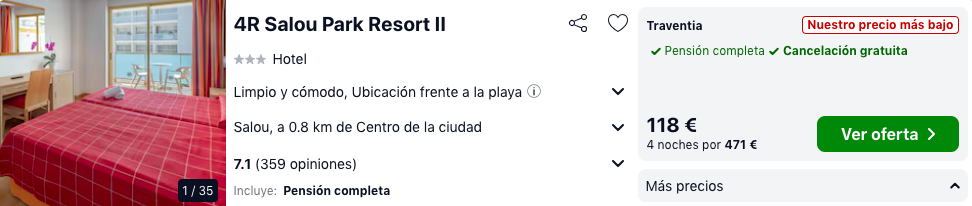 ¡Wow! Verano en Salou: Resort con desayuno, comida y cena por 59 € p.p/noche ¡Wow! Verano en Salou: Resort con desayuno, comida y cena por 59 € p.p/noche