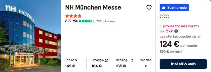 Munich en Julio: Vuelos + 3 noches NH 4* por 270 euros