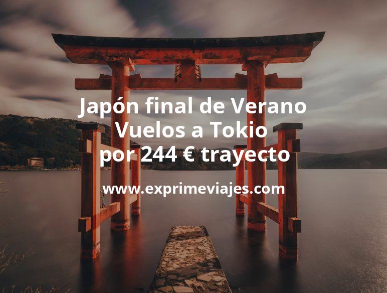 🇯🇵 Japón final de Verano: Vuelos a Tokio por 244 euros trayecto