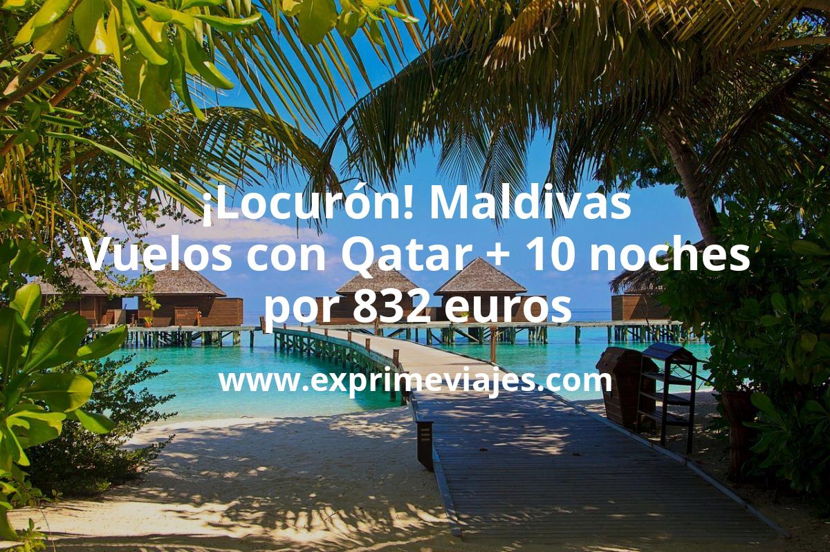 🇲🇻 Locurón! Maldivas: vuelos con Qatar + 10 noches por 832 euros